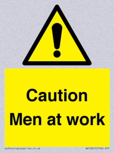 WV12810: Caution Men at work