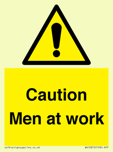 WV12810: Caution Men at work