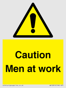 WV12810: Caution Men at work