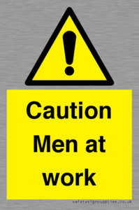 WV12810: Caution Men at work