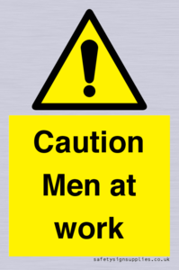 WV12810: Caution Men at work