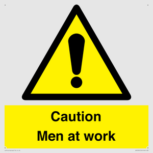 WV12810: Caution Men at work