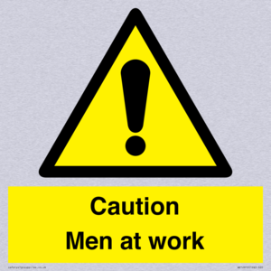 WV12810: Caution Men at work