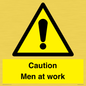 WV12810: Caution Men at work