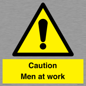 WV12810: Caution Men at work