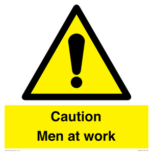 WV12810: Caution Men at work