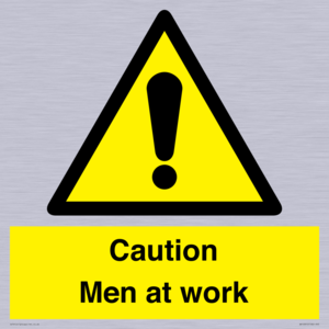 WV12810: Caution Men at work