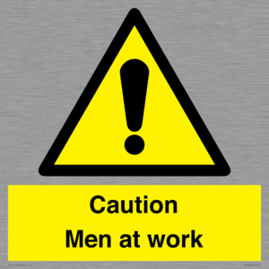 WV12810: Caution Men at work