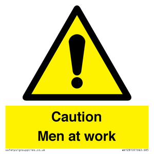 WV12810: Caution Men at work