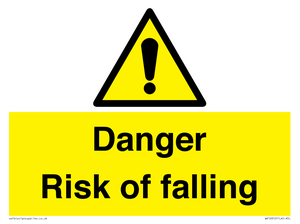 WV12812: Danger Risk of falling