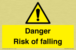 WV12812: Danger Risk of falling