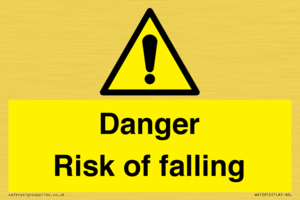 WV12812: Danger Risk of falling
