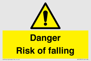 WV12812: Danger Risk of falling