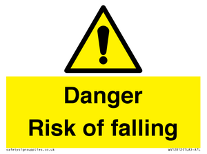 WV12812: Danger Risk of falling