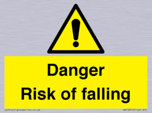 WV12812: Danger Risk of falling