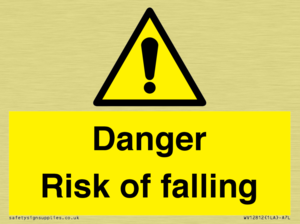 WV12812: Danger Risk of falling