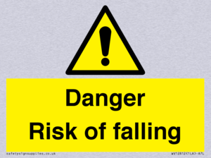 WV12812: Danger Risk of falling