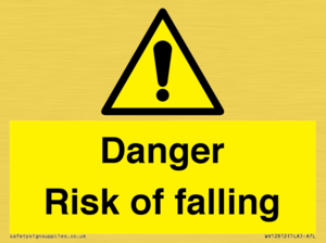 WV12812: Danger Risk of falling