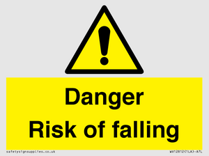 WV12812: Danger Risk of falling