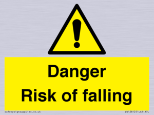 WV12812: Danger Risk of falling