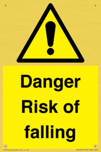 WV12812: Danger Risk of falling