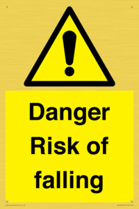 WV12812: Danger Risk of falling