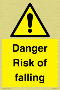 WV12812: Danger Risk of falling