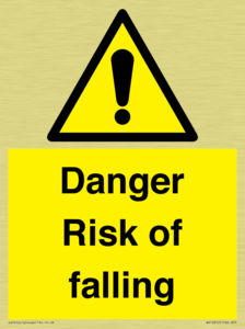 WV12812: Danger Risk of falling