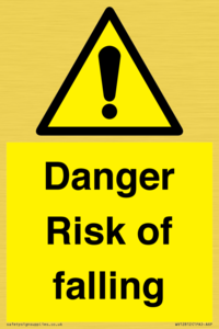 WV12812: Danger Risk of falling