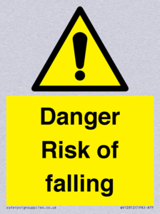 WV12812: Danger Risk of falling