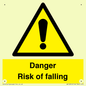 WV12812: Danger Risk of falling