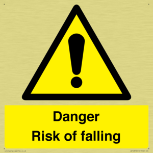 WV12812: Danger Risk of falling