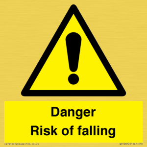 WV12812: Danger Risk of falling