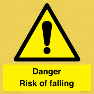 WV12812: Danger Risk of falling