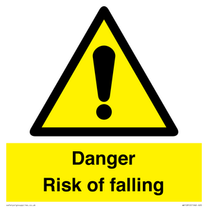 WV12812: Danger Risk of falling