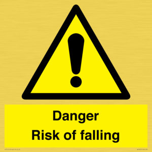 WV12812: Danger Risk of falling