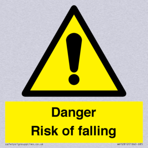 WV12812: Danger Risk of falling