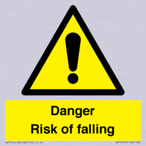 WV12812: Danger Risk of falling