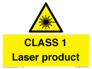 WV12883: CLASS 1 Laser product