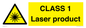 WV12883: CLASS 1 Laser product
