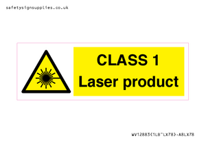 WV12883: CLASS 1 Laser product