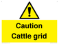 WV12905: Caution Cattle grid