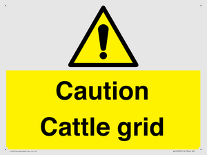 WV12905: Caution Cattle grid