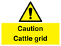 WV12905: Caution Cattle grid