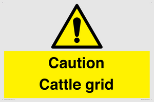 WV12905: Caution Cattle grid
