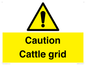 WV12905: Caution Cattle grid