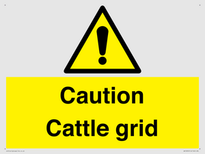WV12905: Caution Cattle grid