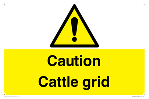 WV12905: Caution Cattle grid