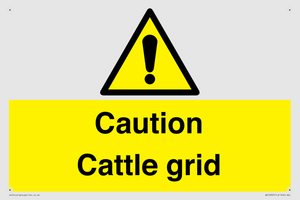 WV12905: Caution Cattle grid