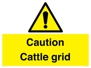 WV12905: Caution Cattle grid
